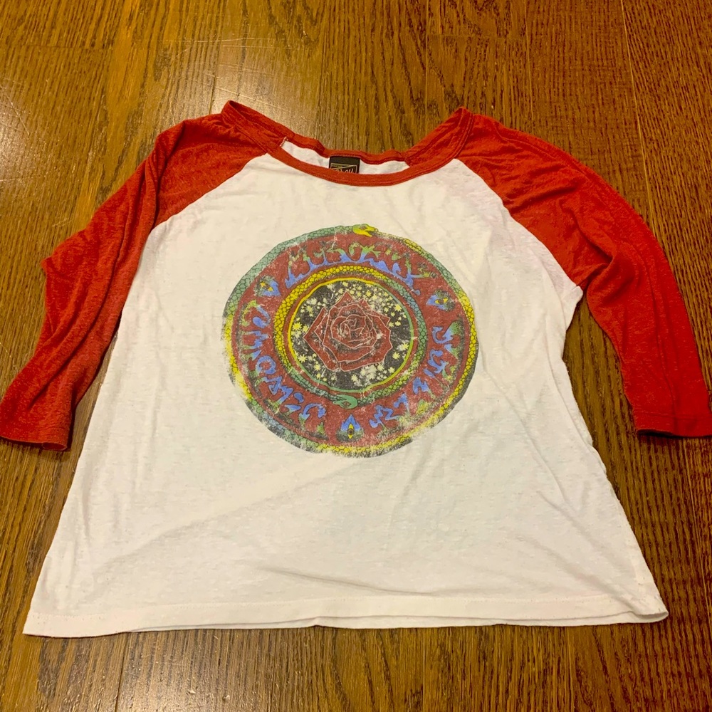 Women’s Grateful Dead baseball T, size small